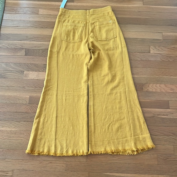 The Adi Mid-Rise Frayed Relaxed Flare Pants by Pilcro: Linen Edition - Picture 13 of 14